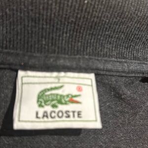 Men’s Grey Lacoste polo 100% cotton size 7